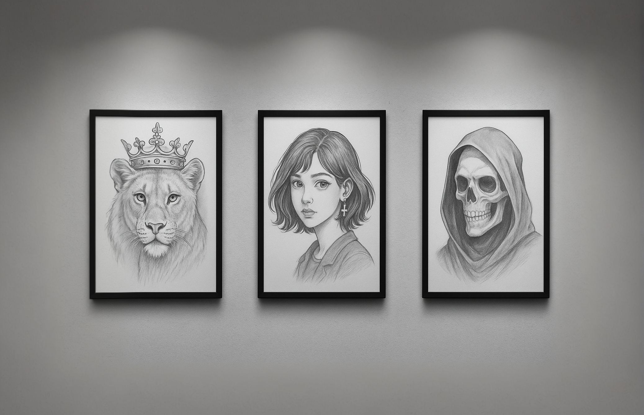 Detailed pencil artwork